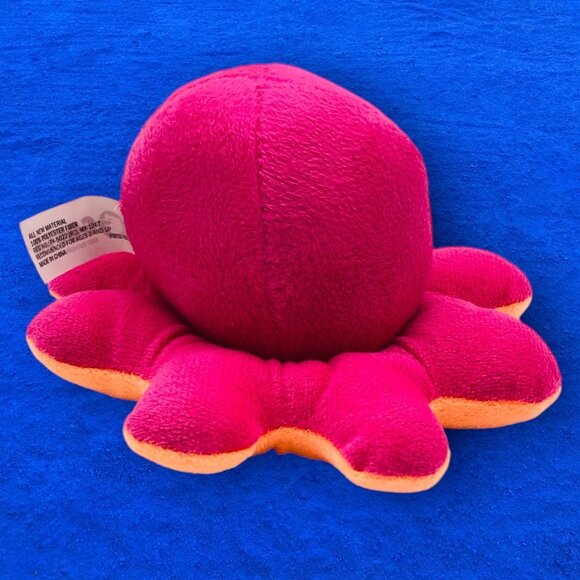 Goffa 7" Octopus Pink Orange Plush Stuffed Animal Stitched Eyes Ocean Toy - Picture 3 of 7